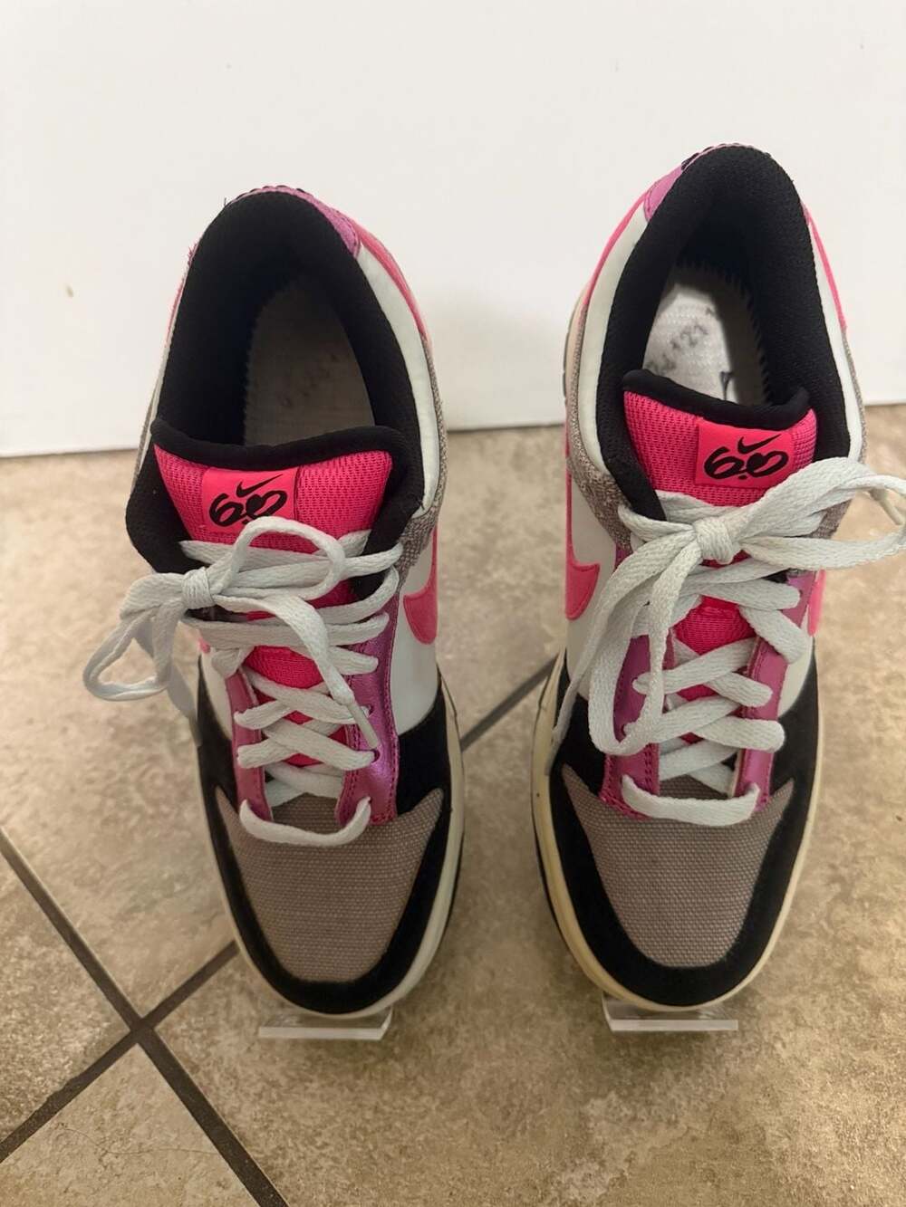Nike Dunk Low 6.0 Women's Sneakers - Black, Grey, and Pink Flash